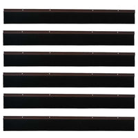 Spazzole per porte a vite 6 pcs Marrone 100 cm 42019445