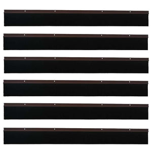 Spazzole per porte a vite 6 pcs Marrone 100 cm 42019445