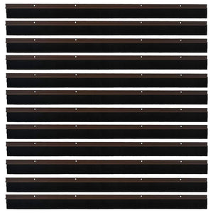 Spazzole per porte a vite 12 pcs Marrone 100 cm 42019447