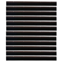 Spazzole per porte a vite 12 pcs Marrone 100 cm 42019448