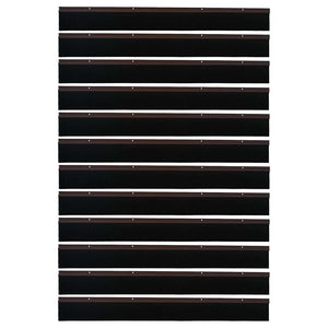 Spazzole per porte a vite 12 pcs Marrone 100 cm 42019449