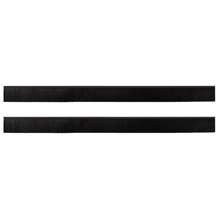 Spazzole per porte a vite 2 pcs Marrone 100 cm 42019451