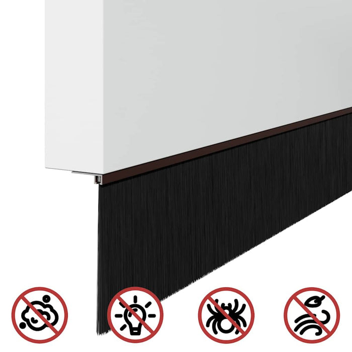 Spazzole per porte a vite 2 pcs Marrone 100 cm 42019453