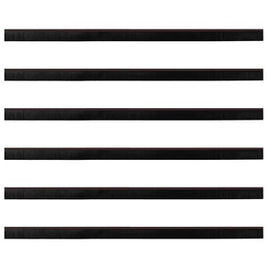 Spazzole per porte a vite 6 pcs Marrone 100 cm 42019454