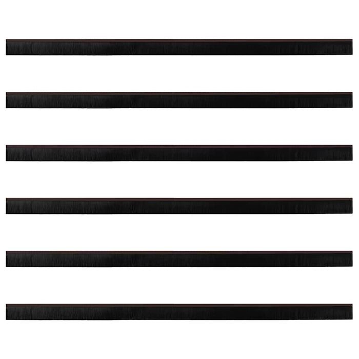 Spazzole per porte a vite 6 pcs Marrone 100 cm 42019454