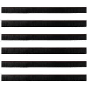 Spazzole per porte a vite 6 pcs Marrone 100 cm 42019455