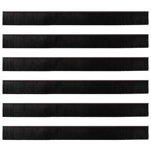 Spazzole per porte a vite 6 pcs Marrone 100 cm 42019456