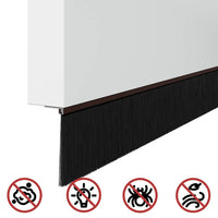 Spazzole per porte a vite 6 pcs Marrone 100 cm 42019456