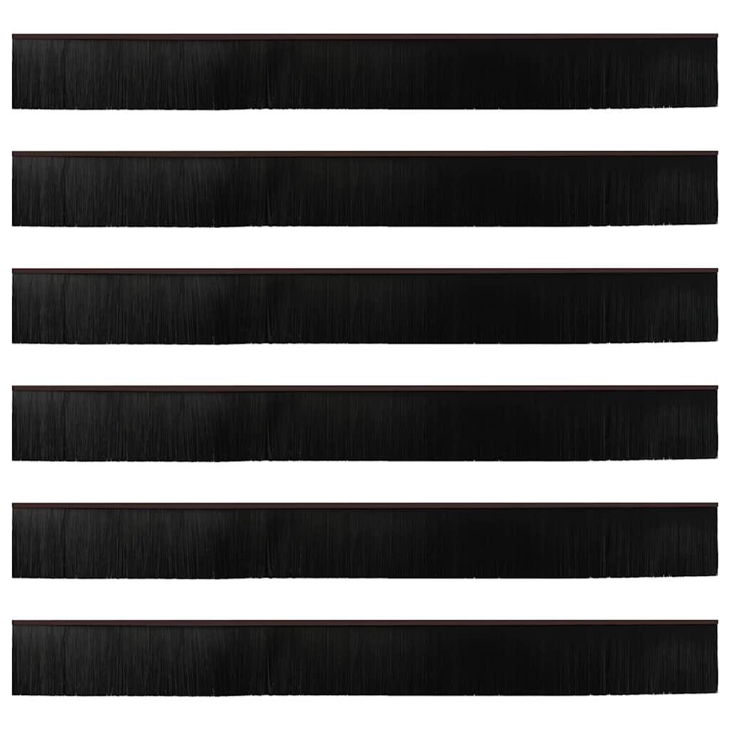 Spazzole per porte a vite 6 pcs Marrone 100 cm 42019457