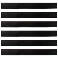Spazzole per porte a vite 6 pcs Marrone 100 cm 42019457