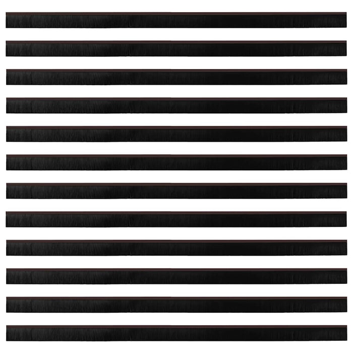 Spazzole per porte a vite 12 pcs Marrone 100 cm 42019458