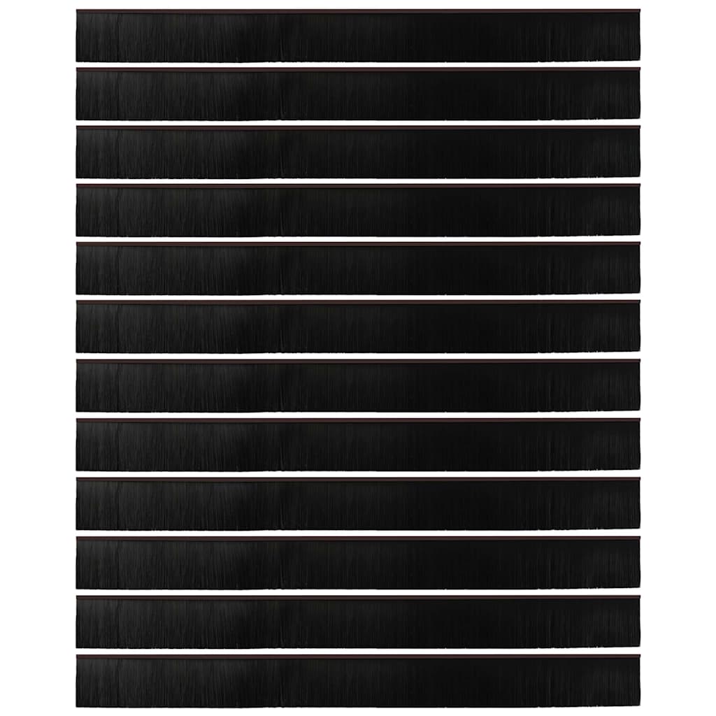 Spazzole per porte a vite 12 pcs Marrone 100 cm 42019460