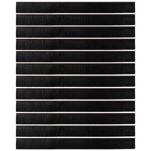 Spazzole per porte a vite 12 pcs Marrone 100 cm 42019460