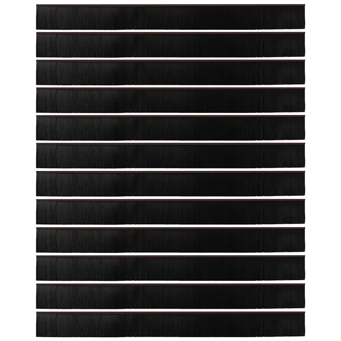 Spazzole per porte a vite 12 pcs Marrone 100 cm 42019460