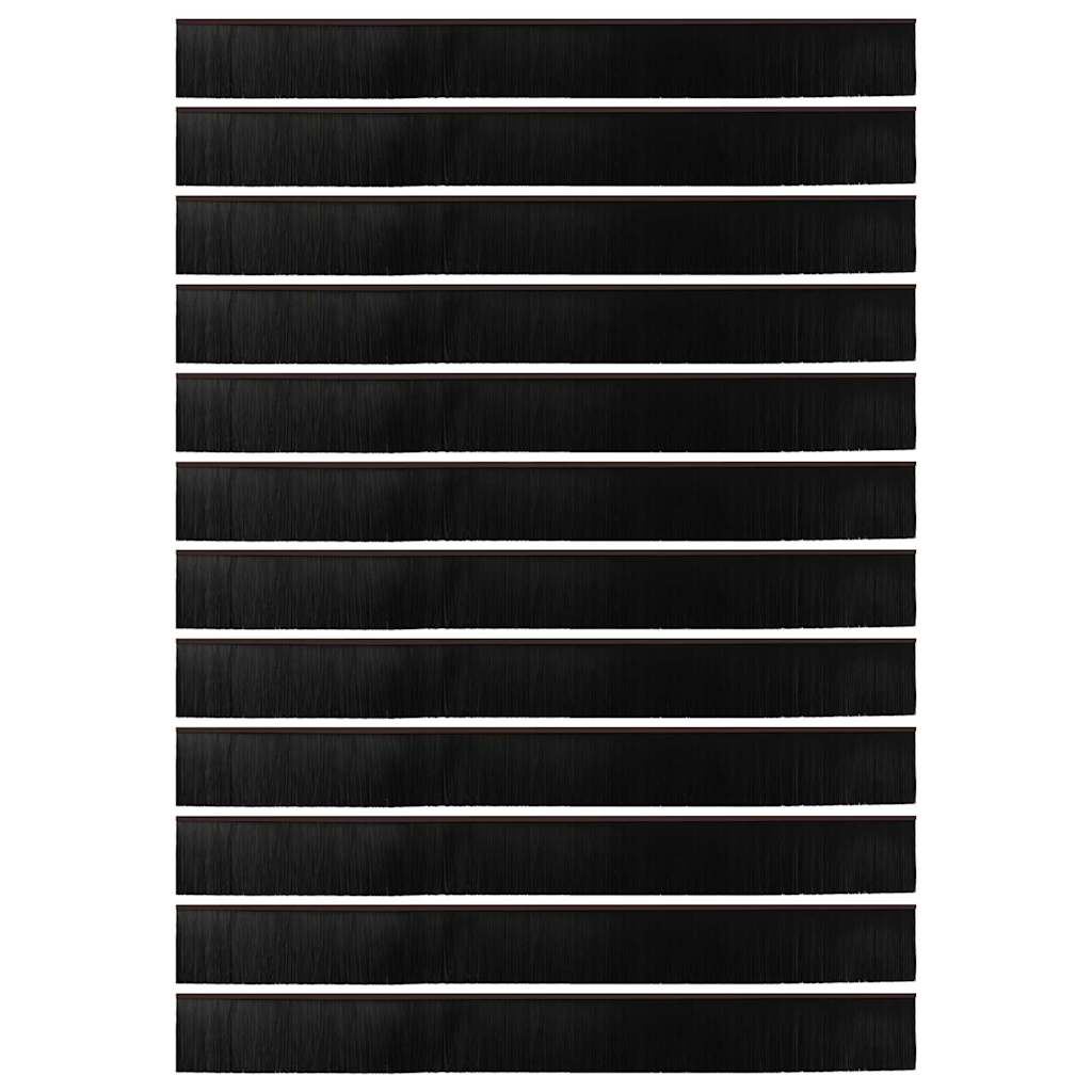 Spazzole per porte a vite 12 pcs Marrone 100 cm 42019461