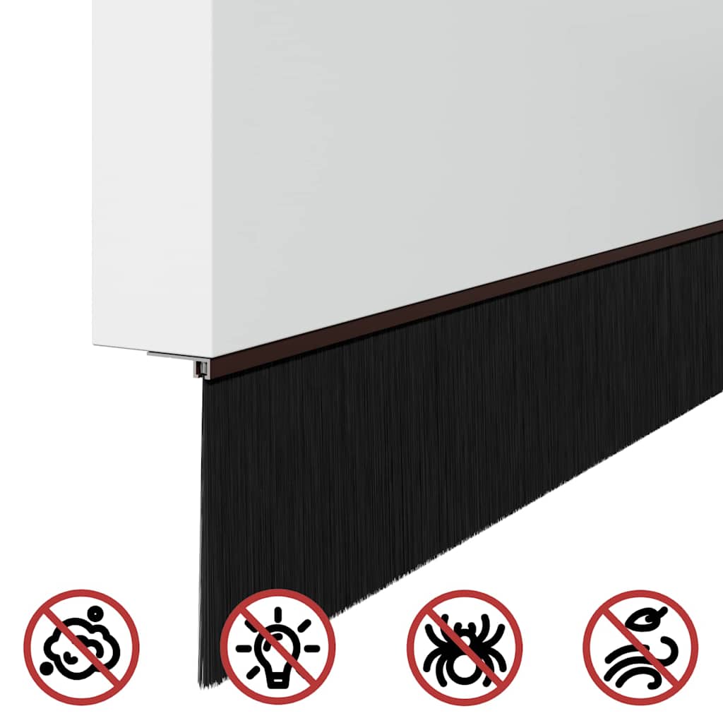 Spazzole per porte a vite 12 pcs Marrone 100 cm 42019461