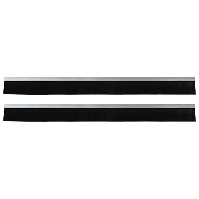Spazzole per porte autoadesive 2 pcs Argento 100 cm 42019464