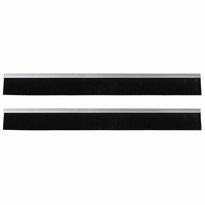 Spazzole per porte autoadesive 2 pcs Argento 100 cm 42019465