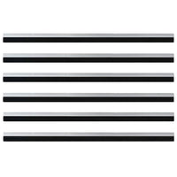 Spazzole per porte autoadesive 6 pcs Argento 100 cm 42019466