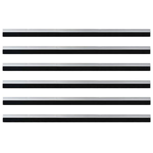 Spazzole per porte autoadesive 6 pcs Argento 100 cm 42019466