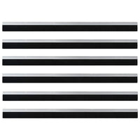 Spazzole per porte autoadesive 6 pcs Argento 100 cm 42019467