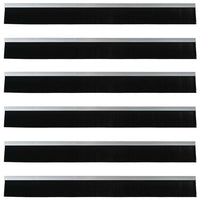 Spazzole per porte autoadesive 6 pcs Argento 100 cm 42019469