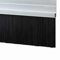 Spazzole per porte autoadesive 12 pcs Argento 100 cm 42019470