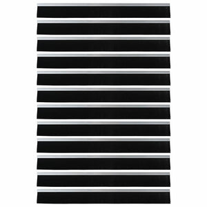 Spazzole per porte autoadesive 12 pcs Argento 100 cm 42019473
