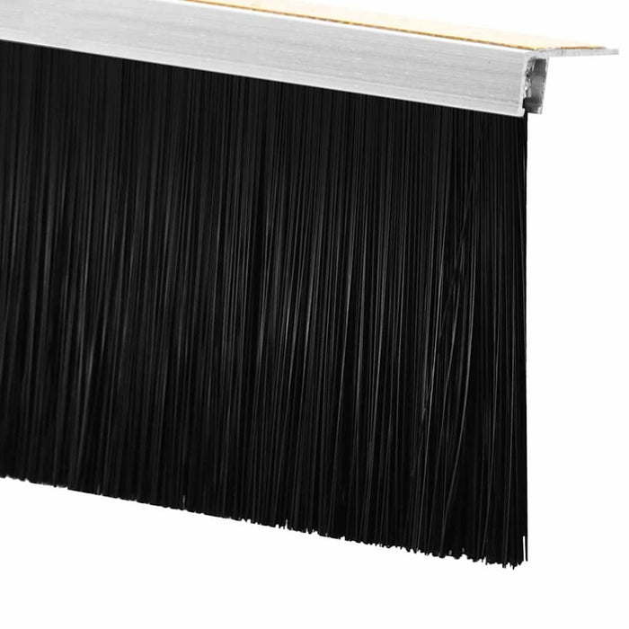 Spazzole per porte autoadesive 2 pcs Argento 100 cm 42019474