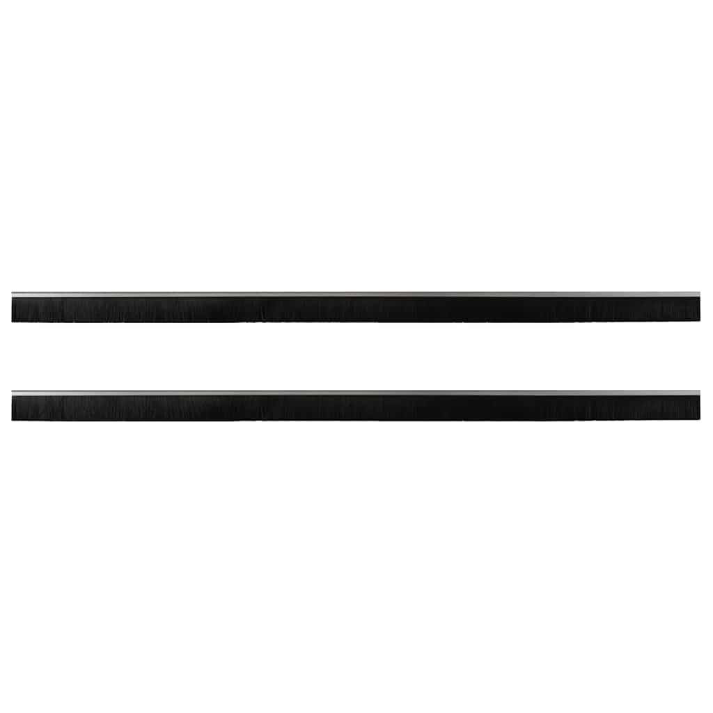 Spazzole per porte autoadesive 2 pcs Argento 100 cm 42019474