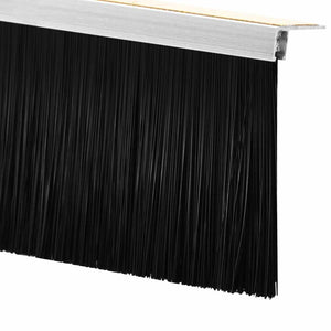 Spazzole per porte autoadesive 2 pcs Argento 100 cm 42019475