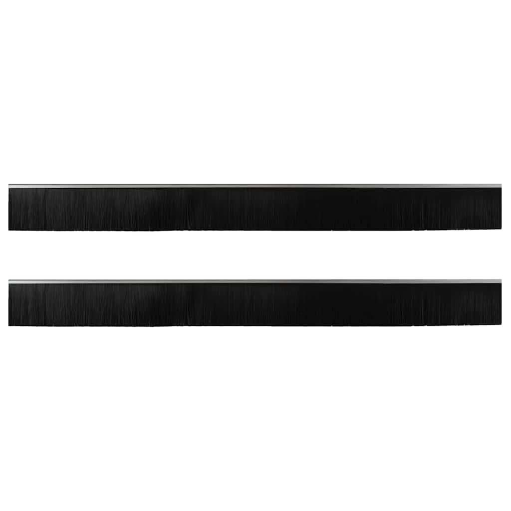 Spazzole per porte autoadesive 2 pcs Argento 100 cm 42019476