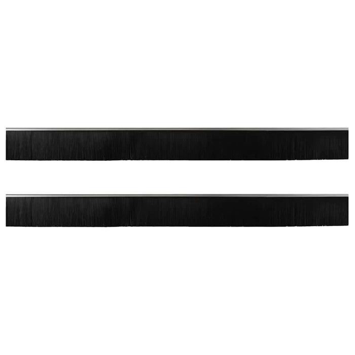 Spazzole per porte autoadesive 2 pcs Argento 100 cm 42019476