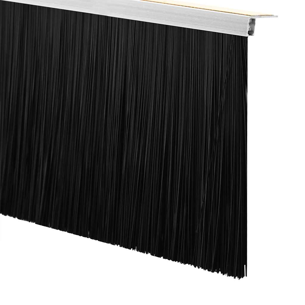 Spazzole per porte autoadesive 2 pcs Argento 100 cm 42019477