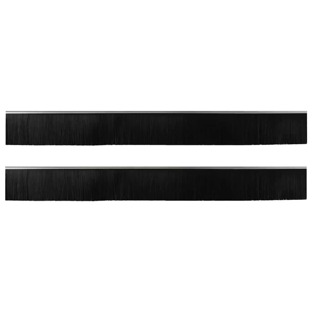Spazzole per porte autoadesive 2 pcs Argento 100 cm 42019477