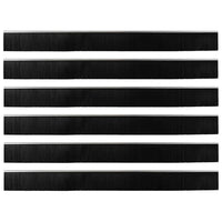 Spazzole per porte autoadesive 6 pcs Argento 100 cm 42019480