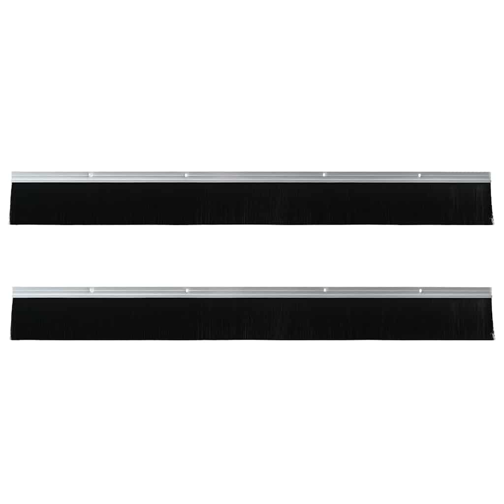 Spazzole per porte a vite 2 pcs Argento 100 cm 42019489