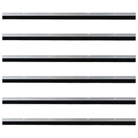 Spazzole per porte a vite 6 pcs Argento 100 cm 42019490