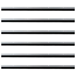 Spazzole per porte a vite 6 pcs Argento 100 cm 42019490