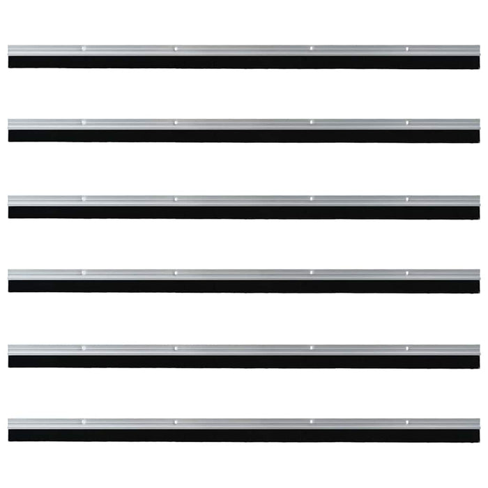 Spazzole per porte a vite 6 pcs Argento 100 cm 42019490