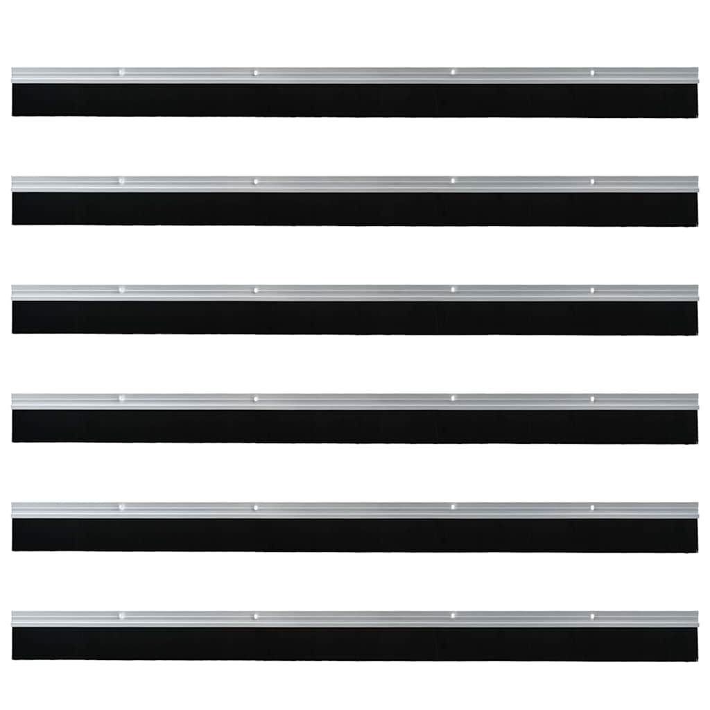 Spazzole per porte a vite 6 pcs Argento 100 cm 42019491