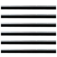 Spazzole per porte a vite 6 pcs Argento 100 cm 42019491