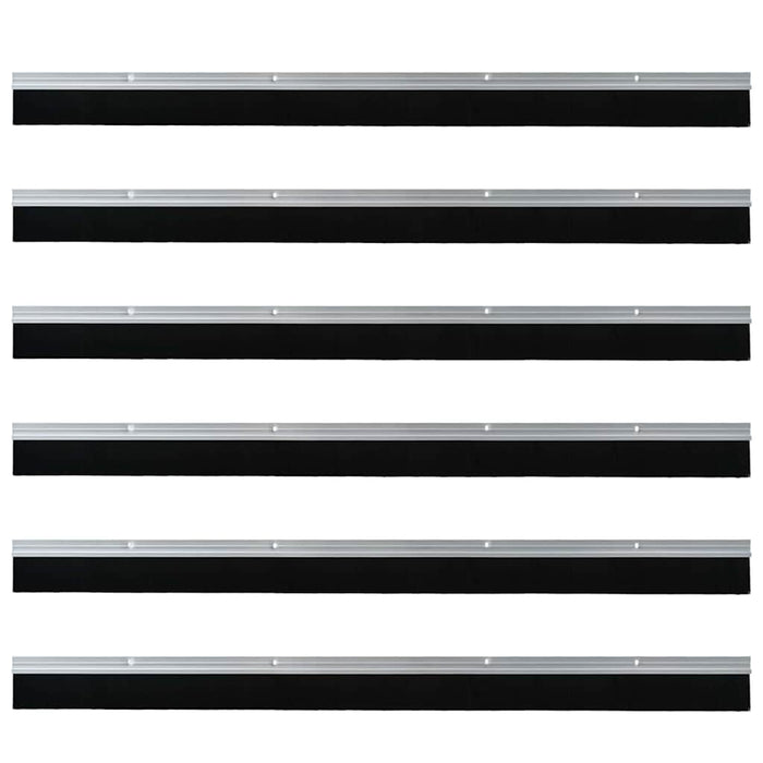 Spazzole per porte a vite 6 pcs Argento 100 cm 42019491