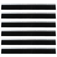 Spazzole per porte a vite 6 pcs Argento 100 cm 42019492