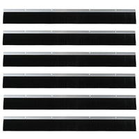 Spazzole per porte a vite 6 pcs Argento 100 cm 42019493