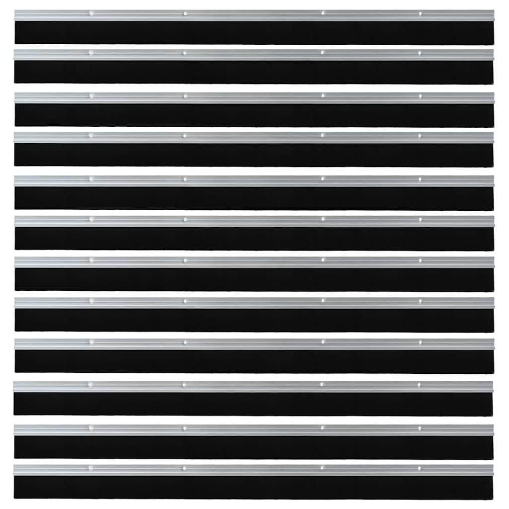 Spazzole per porte a vite 12 pcs Argento 100 cm 42019495