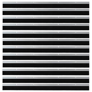 Spazzole per porte a vite 12 pcs Argento 100 cm 42019495