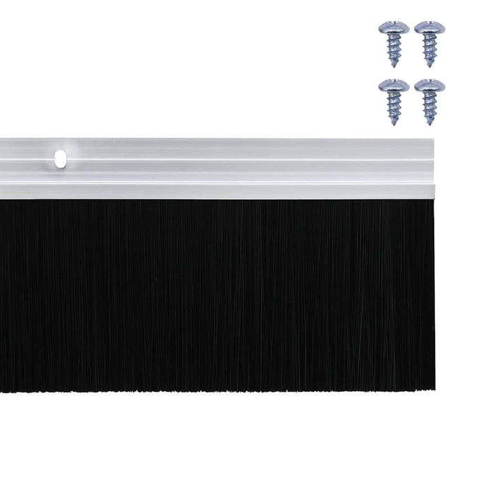 Spazzole per porte a vite 12 pcs Argento 100 cm 42019496