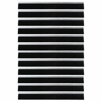 Spazzole per porte a vite 12 pcs Argento 100 cm 42019497