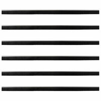 Spazzole per porte a vite 6 pcs Argento 100 cm 42019502